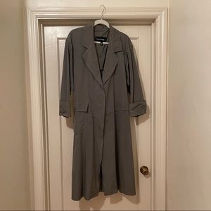 Louis Feraud olive trench coat